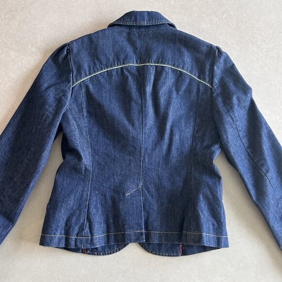 Vintage Y2K Marc Jacobs Denim Blazer Jacket ASO Piper Halliwell - Picture 5 of 8